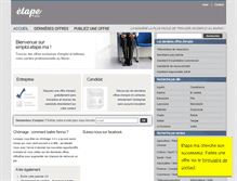 Tablet Screenshot of emploi.etape.ma